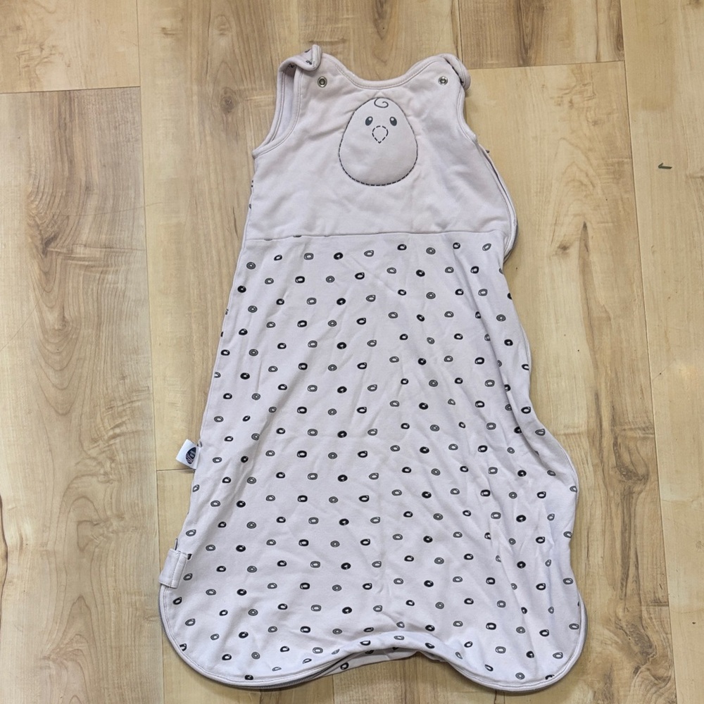 Nested Bean Cream Sleep Sack with Black Dots